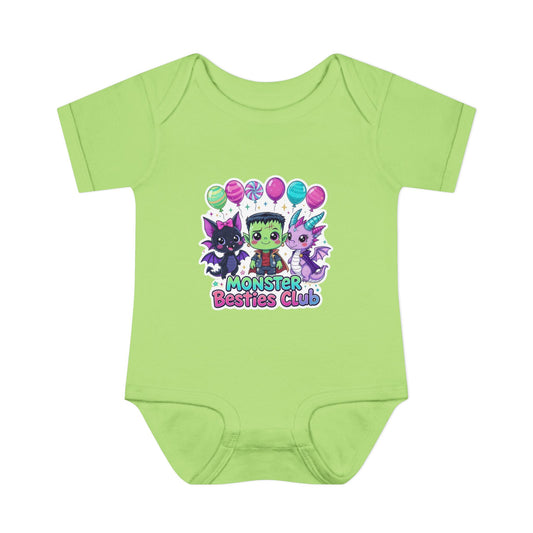 Adorable Monster Themed Baby Bodysuit