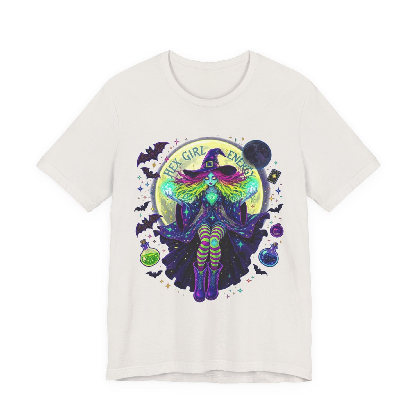 Witchy Vibes Unisex Tee, Halloween Shirt, Spooky Fashion, Gift for Witches, Mysterious Graphic Tee