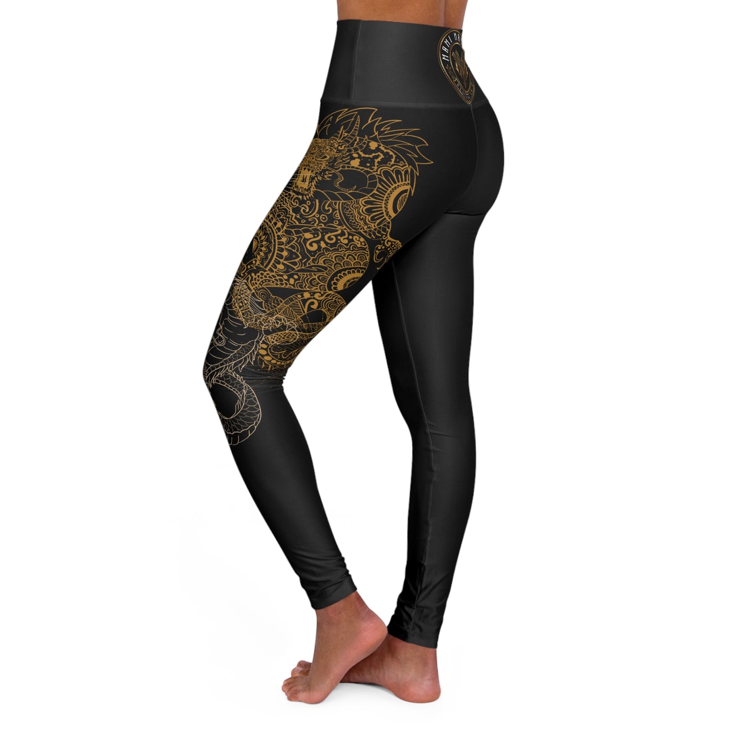 Dragon Mami High Waisted Yoga Leggings (AOP)