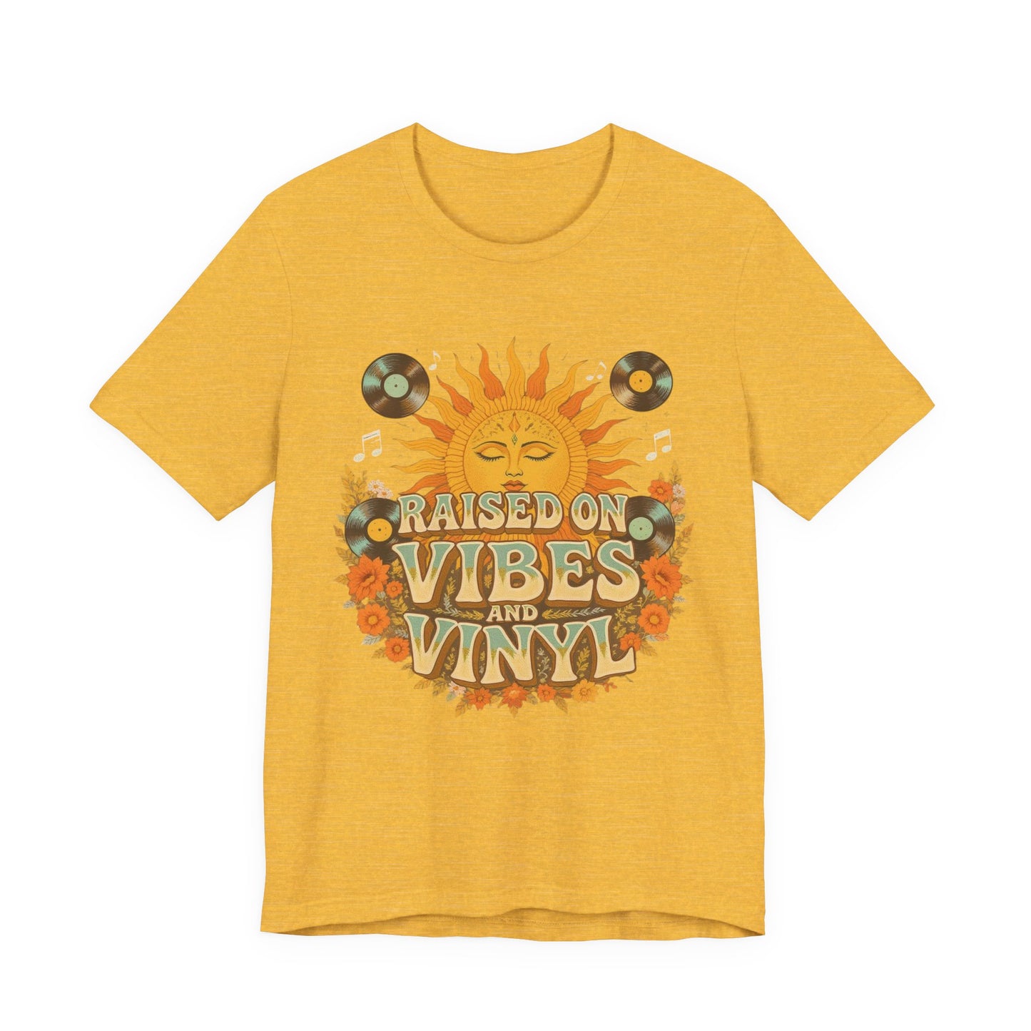 Retro Sun Vibes Tee - Unisex Jersey Short Sleeve Shirt, Music Lover Gift, Vintage Summer Fashion, Festival Apparel, Boho T-Shirt