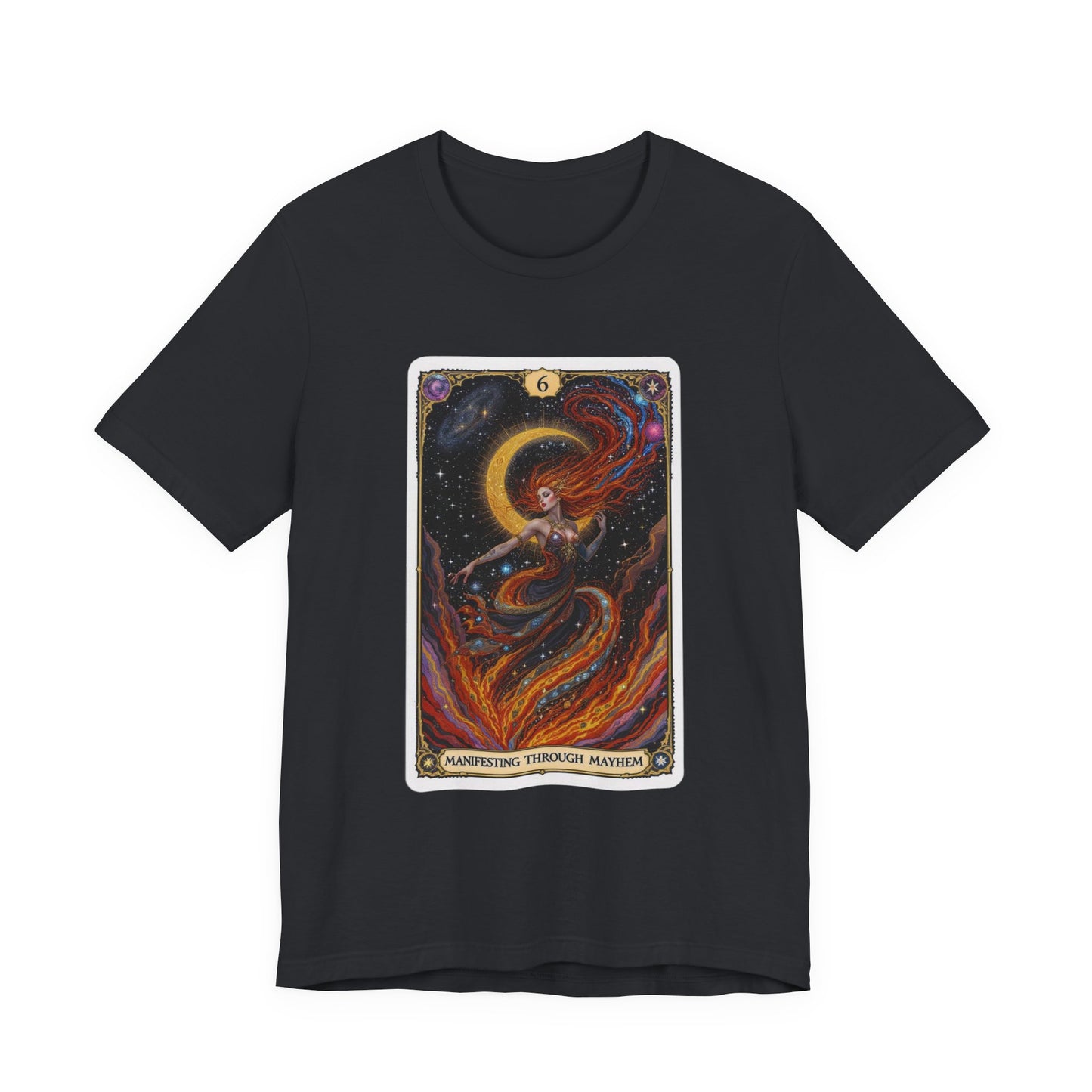 Mystical Tarot Graphic Tee, Unisex T-Shirt, Astrology Apparel, Spiritual Gift, Boho Style Shirt, Celestial Clothing