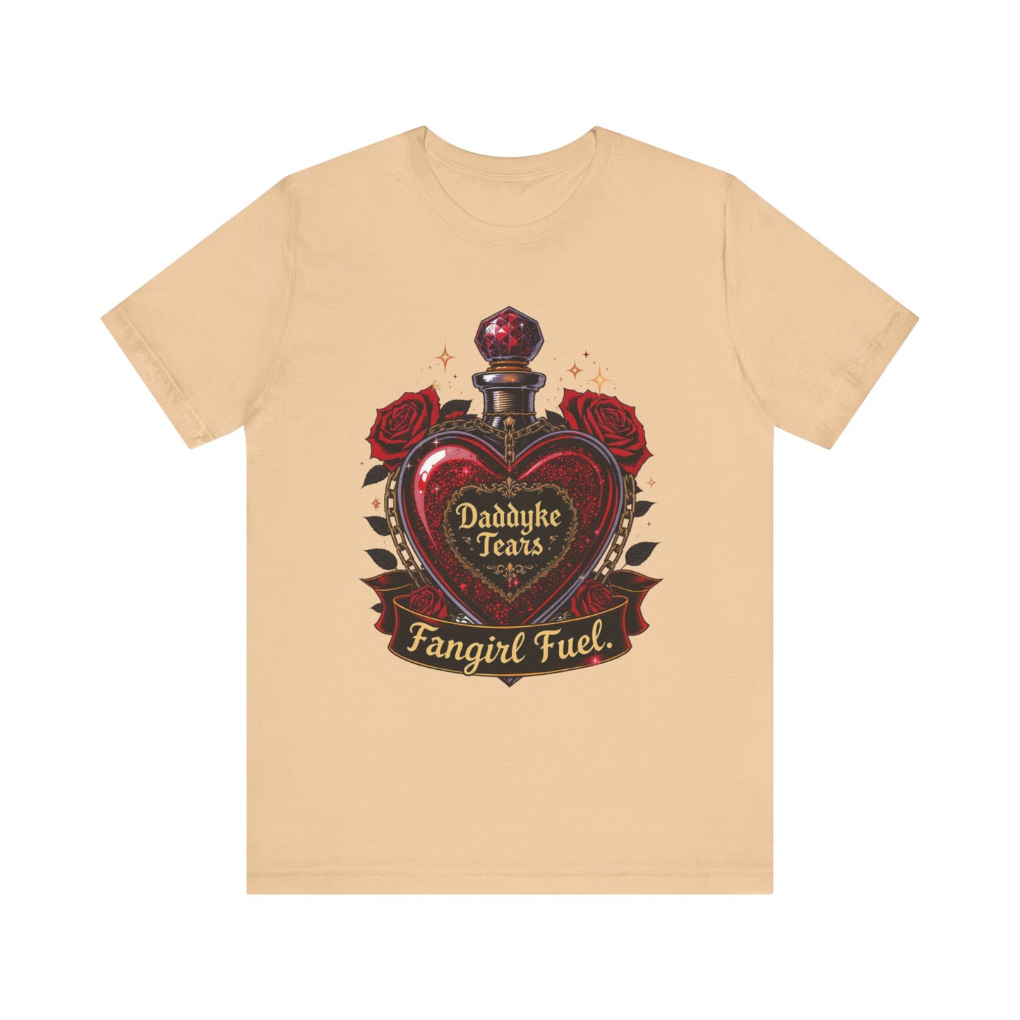 Funny Daddyke Tears Fangirl Fuel Unisex Jersey Short Sleeve Tee, Fangirl Gift, Pop Culture Tee, Gift for Him, Gift for Her, Funny Graphic