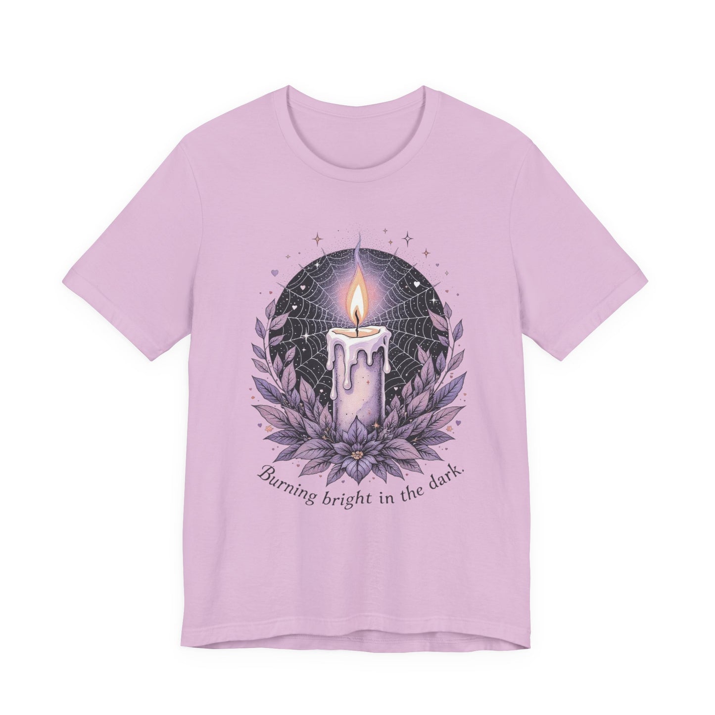 Candlelight Comfort Unisex Tee - Burning Bright in the Dark, Relaxed Everyday Wear, Spiritual Gift, Cozy Casual Outfit, Inspirational [...]