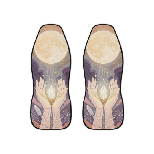 Celestial Hands Car Seat Covers, Dreamy Automotive Decor, Boho Car Accessories, Unique Gift for Travelers, Protective Universal Fit