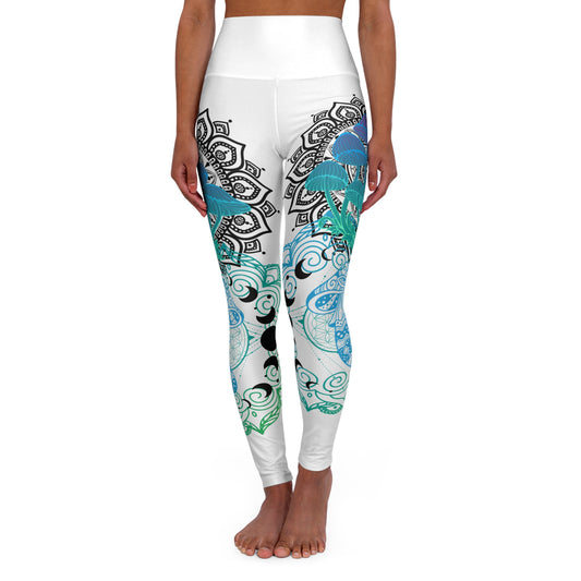 Mushroom High Waisted Yoga Leggings (AOP)