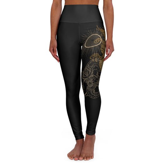Dragon Mami High Waisted Yoga Leggings (AOP)