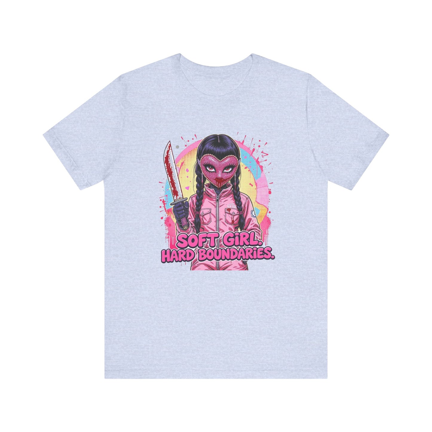 Soft Girl Hard Boundaries Graphic Tee, Casual T-Shirt, Unisex Top, Statement Shirt, Gift for Her, Trendy Feminist Apparel