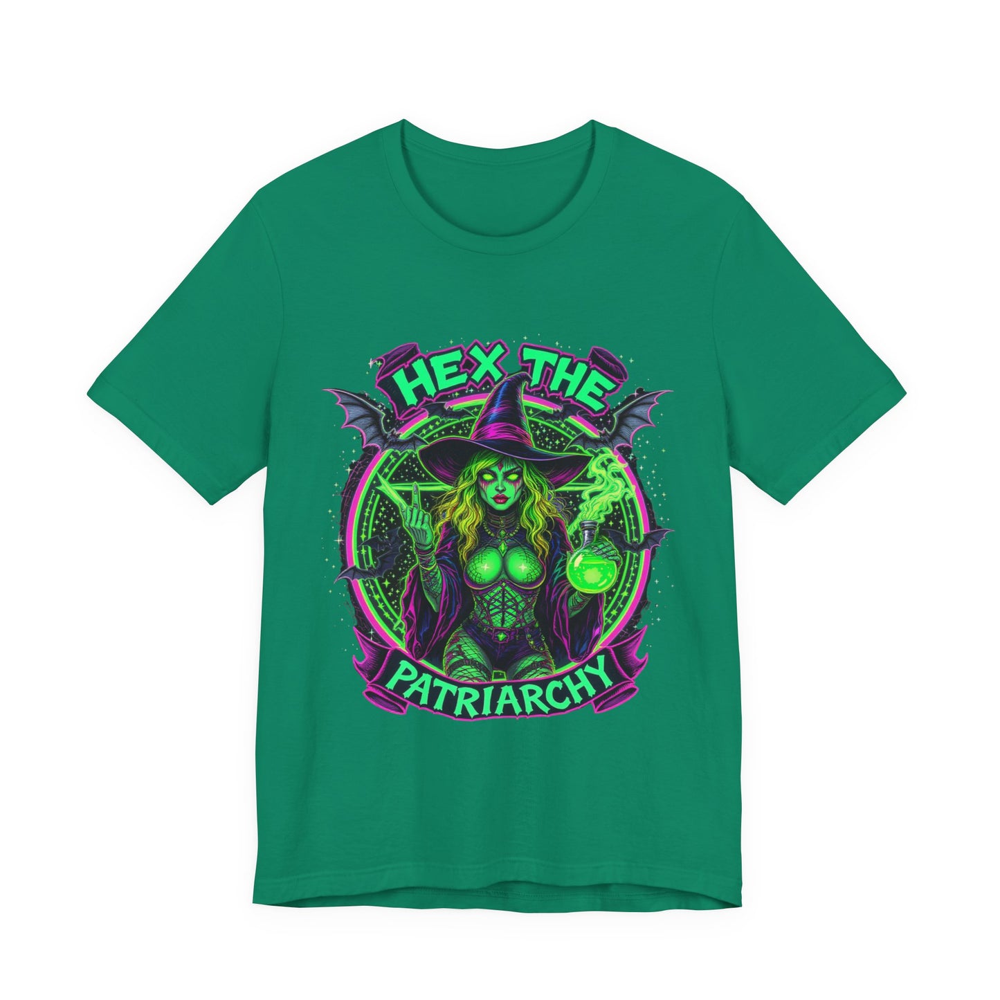 Hex the Patriarchy T-Shirt, Witchcraft Graphic Tee, Feminist Shirt, Spooky Apparel, Gift for Witches