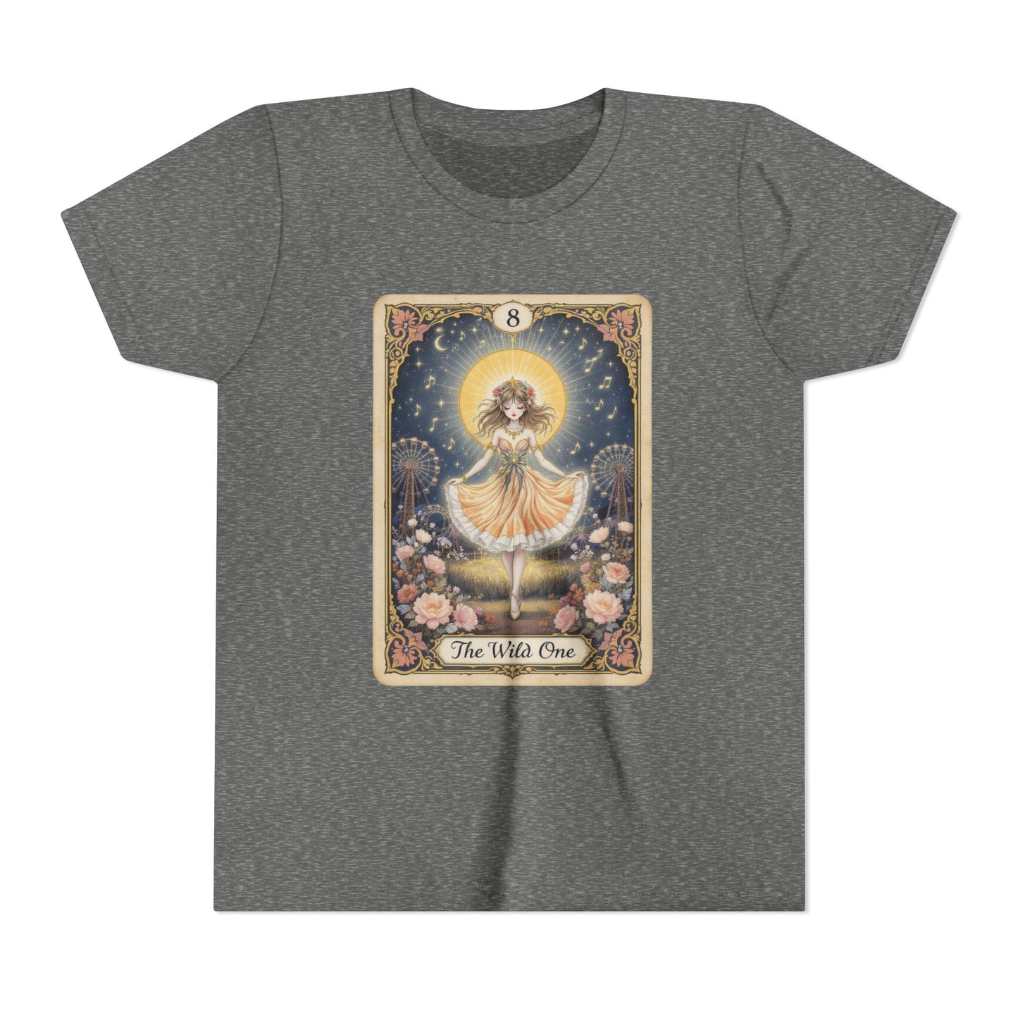 Youth Short Sleeve Tee - Magical Fairy Design, Perfect for Kids' Birthdays, Party Wear, Gift Idea, Daily Wear, Fun Playtime!