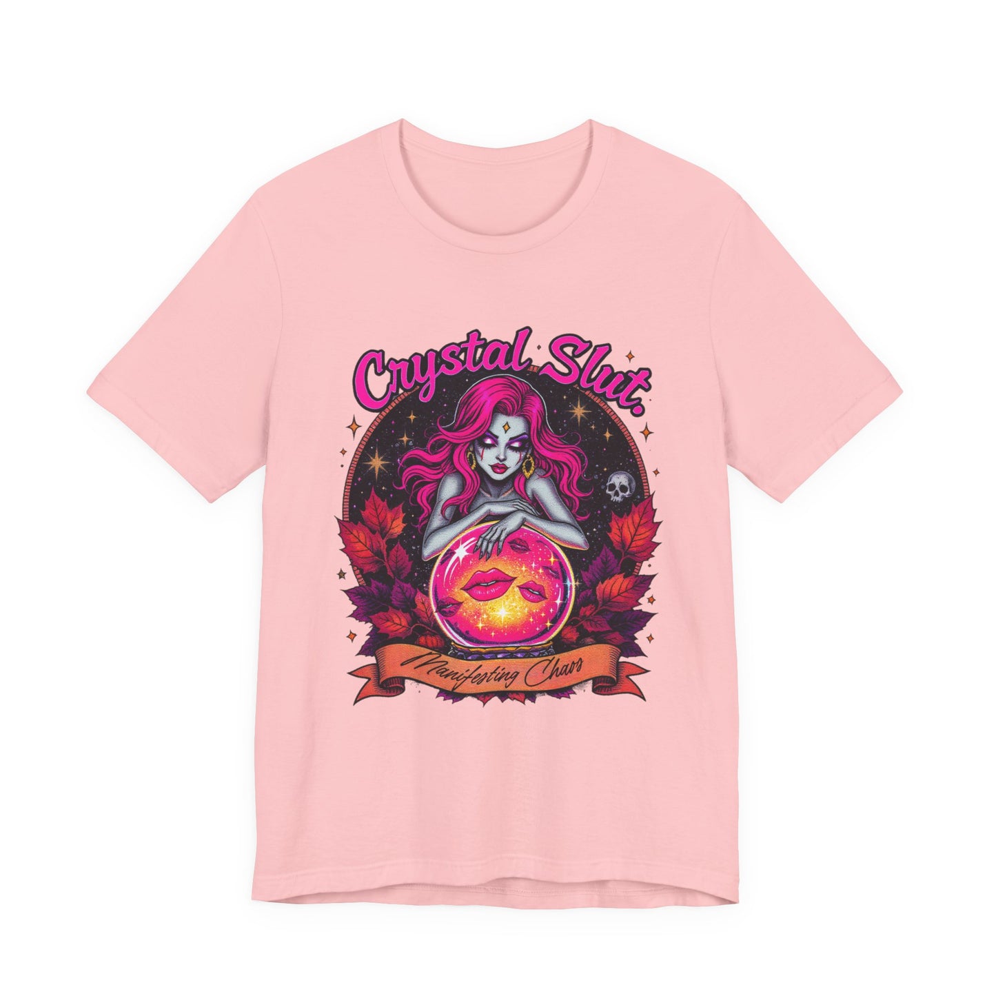 Crystal Slut Graphic Tee, Fun Halloween Shirt, Spooky Season Apparel, Gift for Witch Lovers, Unisex Halloween T-Shirt
