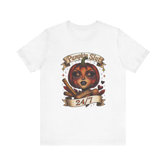 Pumpkin Slut Graphic Tee | Halloween T-Shirt, Fall Fashion, Funny Gifts, Autumn Clothing, Casual Wear