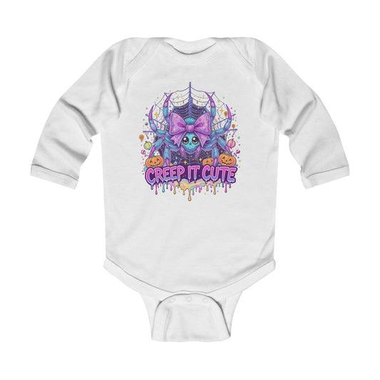 Cute Halloween Infant Bodysuit - Creep It Cute, Baby Costume, Toddler Outfit, Spooky Gift, Fall Apparel