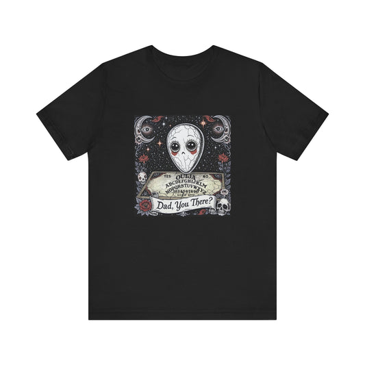 Dead Dad Humor Tee, Quirky Graphic T-Shirt for Emotionally Damaged People, Unisex Casual Wear, Unique Design