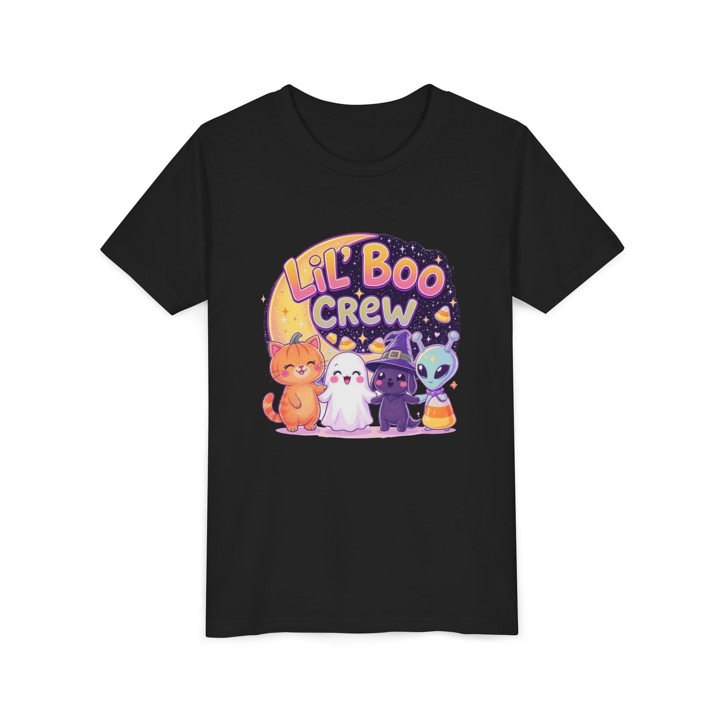 Lil Boo Crew Youth Tee - Fun Halloween Shirt for Kids, Cute Cat & Ghost Design, Perfect for Halloween Parties, Trick or Treat, Fall [...]