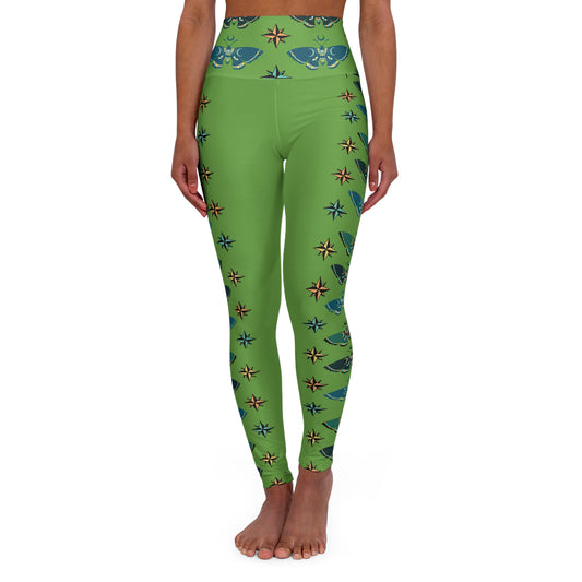 Butterfly High Waisted Yoga Leggings (AOP)