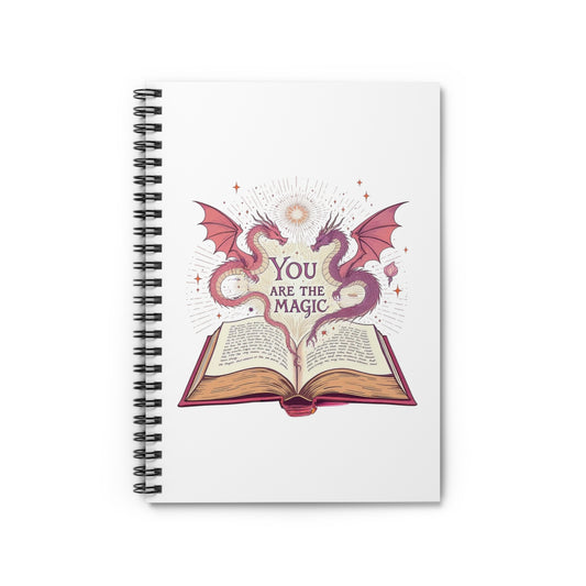 Magical Dragon Spiral Notebook | You Are the Magic, Fantasy Journal, Gift for Kids, Writing Journal, School Supplies, Creative Writing