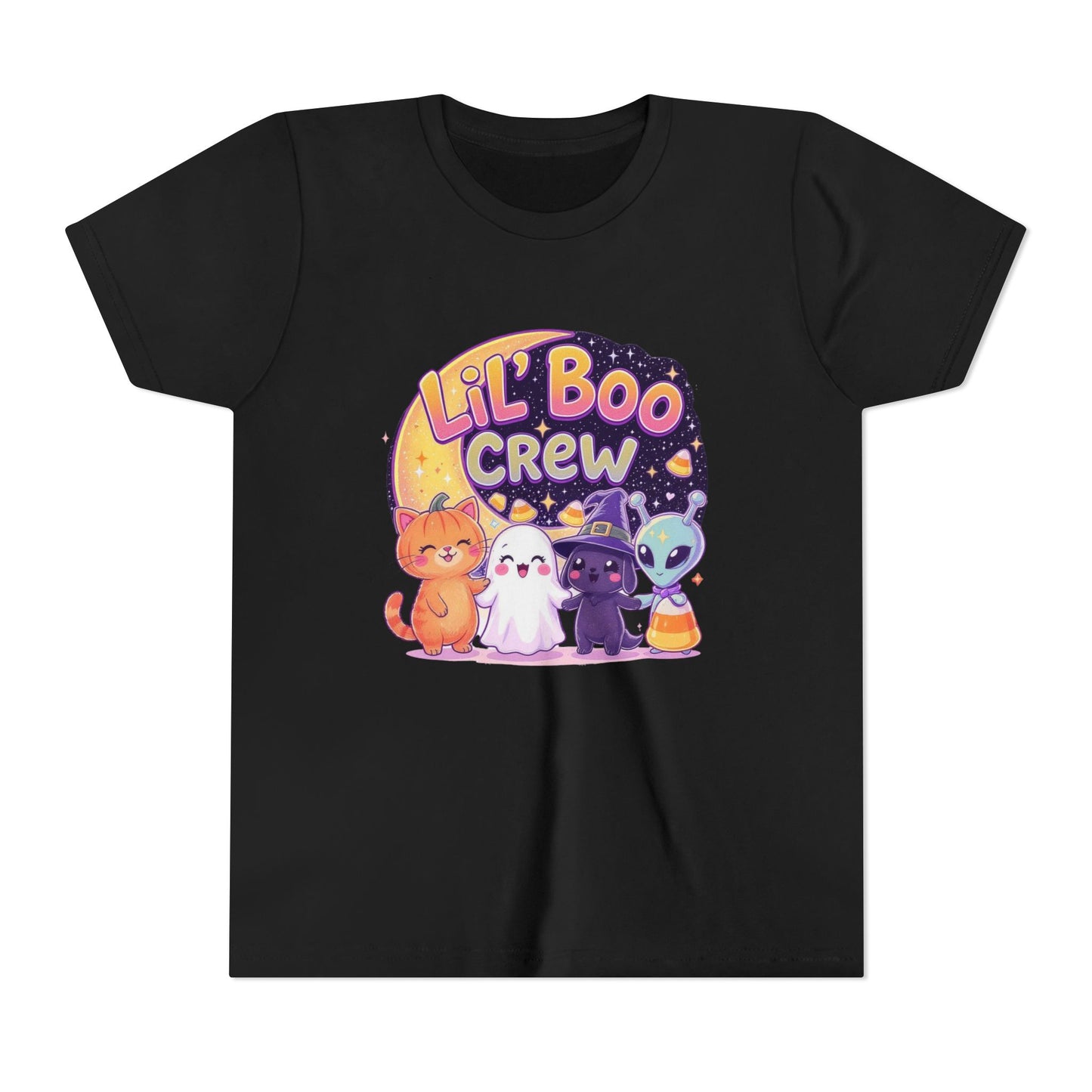 Lil Boo Crew Youth Tee - Fun Halloween Shirt for Kids, Cute Cat & Ghost Design, Perfect for Halloween Parties, Trick or Treat, Fall [...]