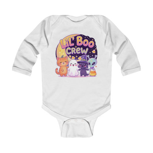 Lil Boo Crew Infant Long Sleeve Bodysuit | Adorable Halloween Baby Outfit, Cute Baby Gift, Fall Celebrations, Spooky Season Apparel, [...]