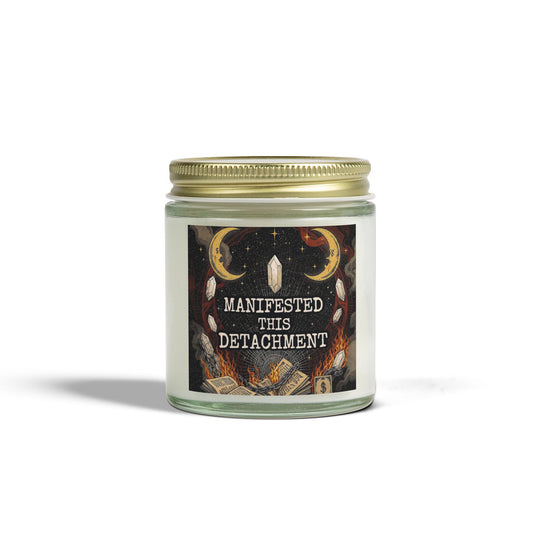 Manifested Detachment Scented Candle, Aromatherapy Gift, Home Decor, Crystal Energy, Meditation Essential