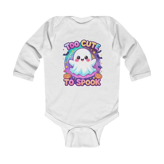 Adorable Halloween Infant Bodysuit, Cute Ghost Baby Outfit, Perfect for Fall Celebrations, Newborn Costume, Spooky Season Gift