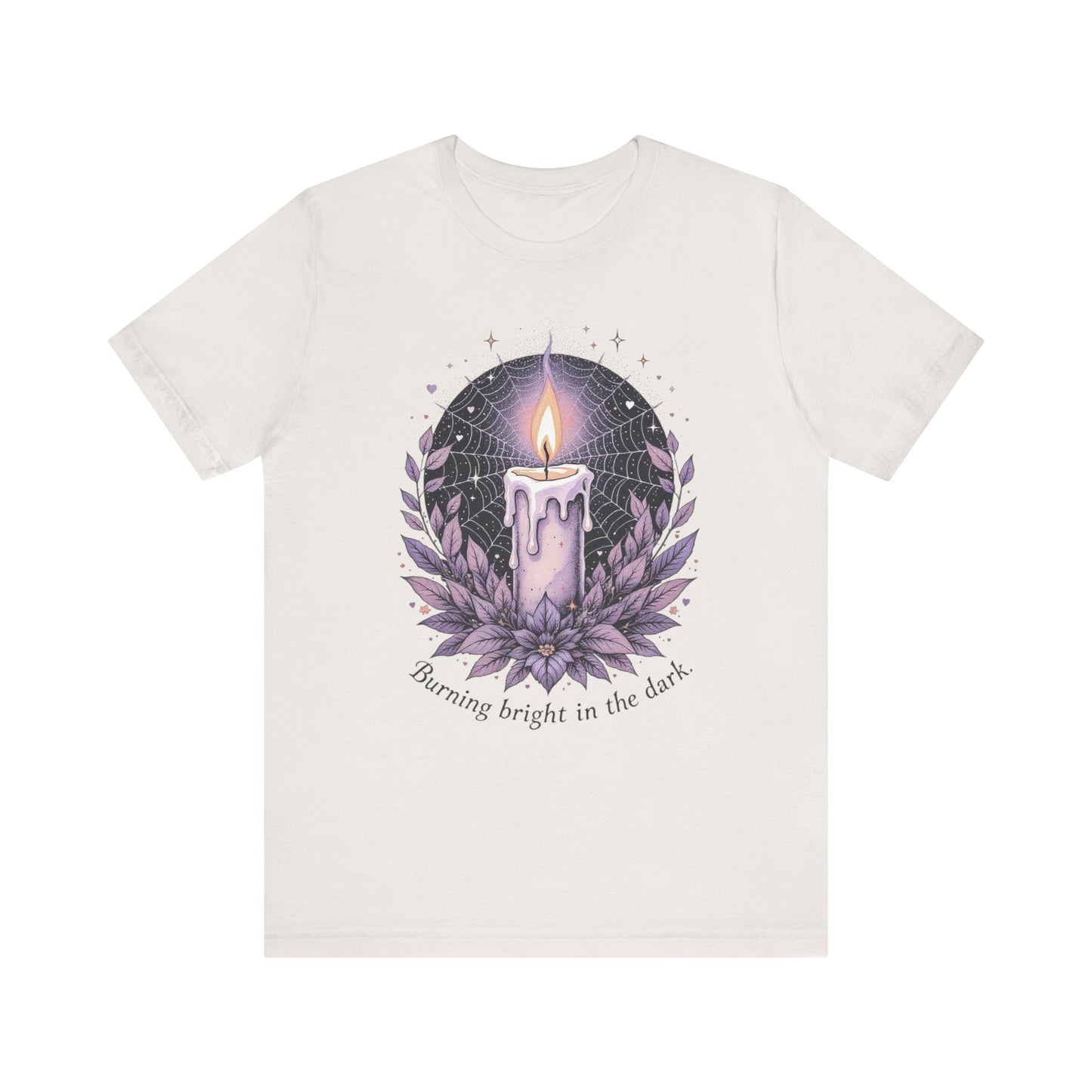 Candlelight Comfort Unisex Tee - Burning Bright in the Dark, Relaxed Everyday Wear, Spiritual Gift, Cozy Casual Outfit, Inspirational [...]
