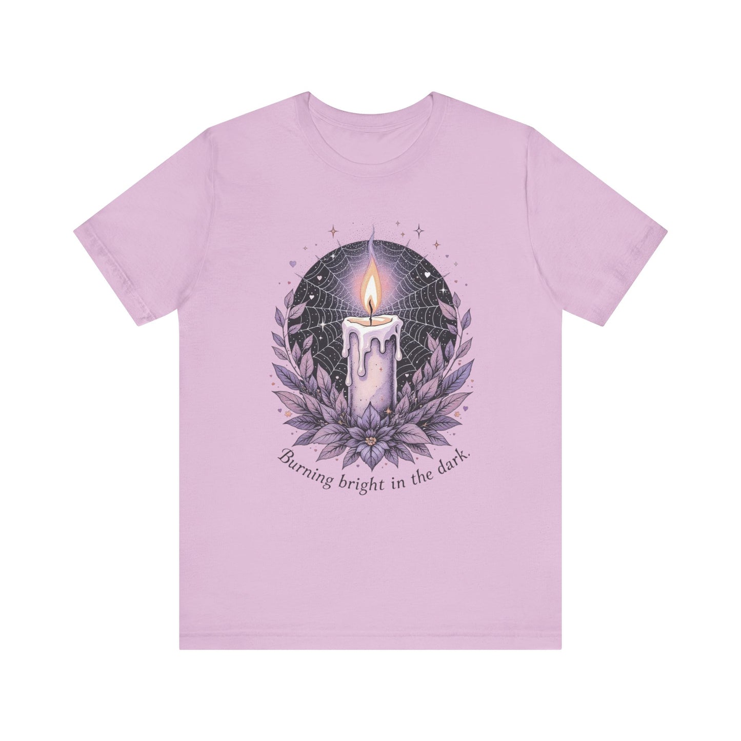 Candlelight Comfort Unisex Tee - Burning Bright in the Dark, Relaxed Everyday Wear, Spiritual Gift, Cozy Casual Outfit, Inspirational [...]