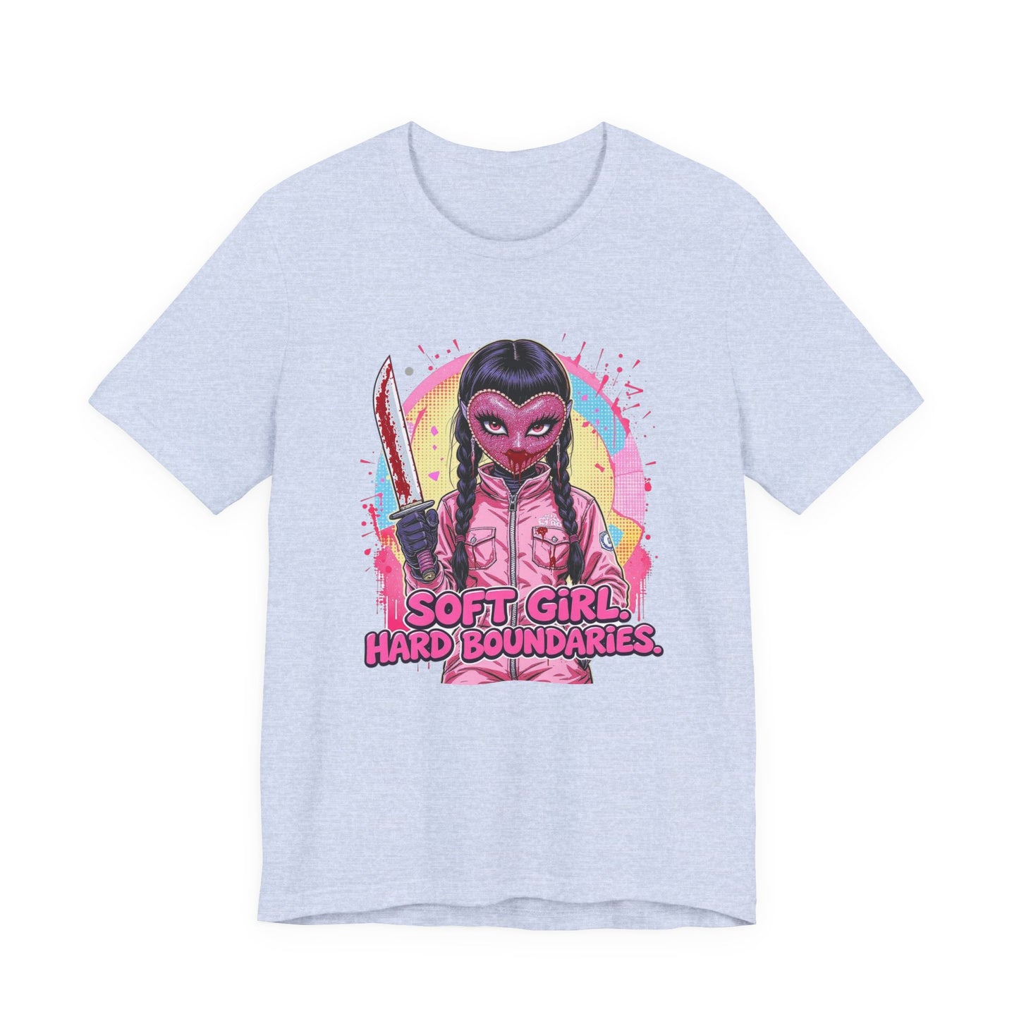 Soft Girl Hard Boundaries Graphic Tee, Casual T-Shirt, Unisex Top, Statement Shirt, Gift for Her, Trendy Feminist Apparel