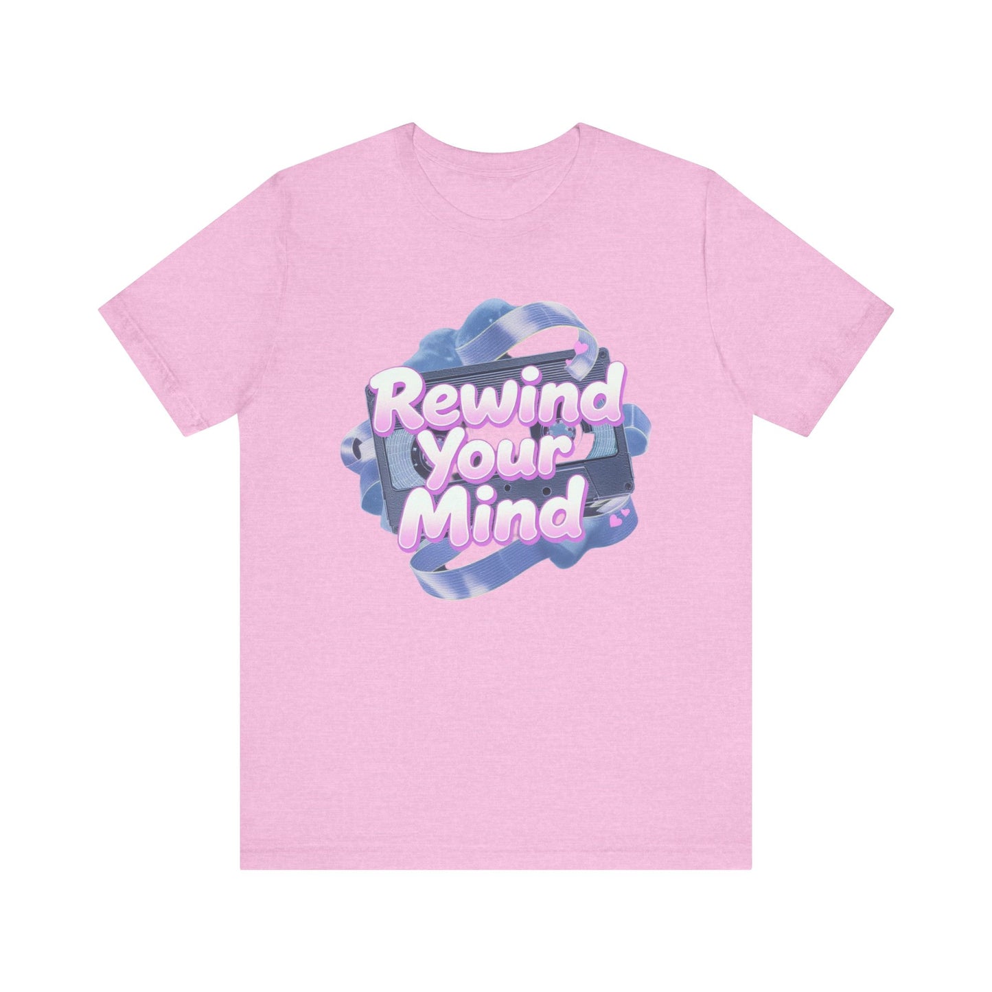 Mindful Vibes Unisex T-Shirt, Rewind Your Mind Tee, Relaxed Graphic Tee, Gift for Mental Health Awareness, Casual Wear for All Occasions