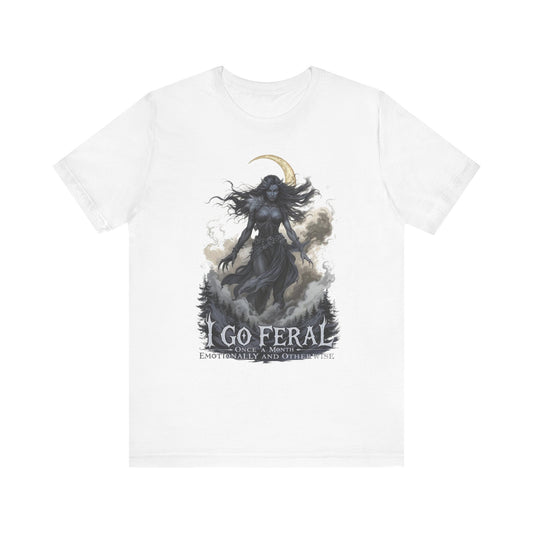 Feral Goddess Graphic Tee, Unisex Shirt for Nature Lovers, Wilderness Adventure Apparel, Unique Gift for Occasions
