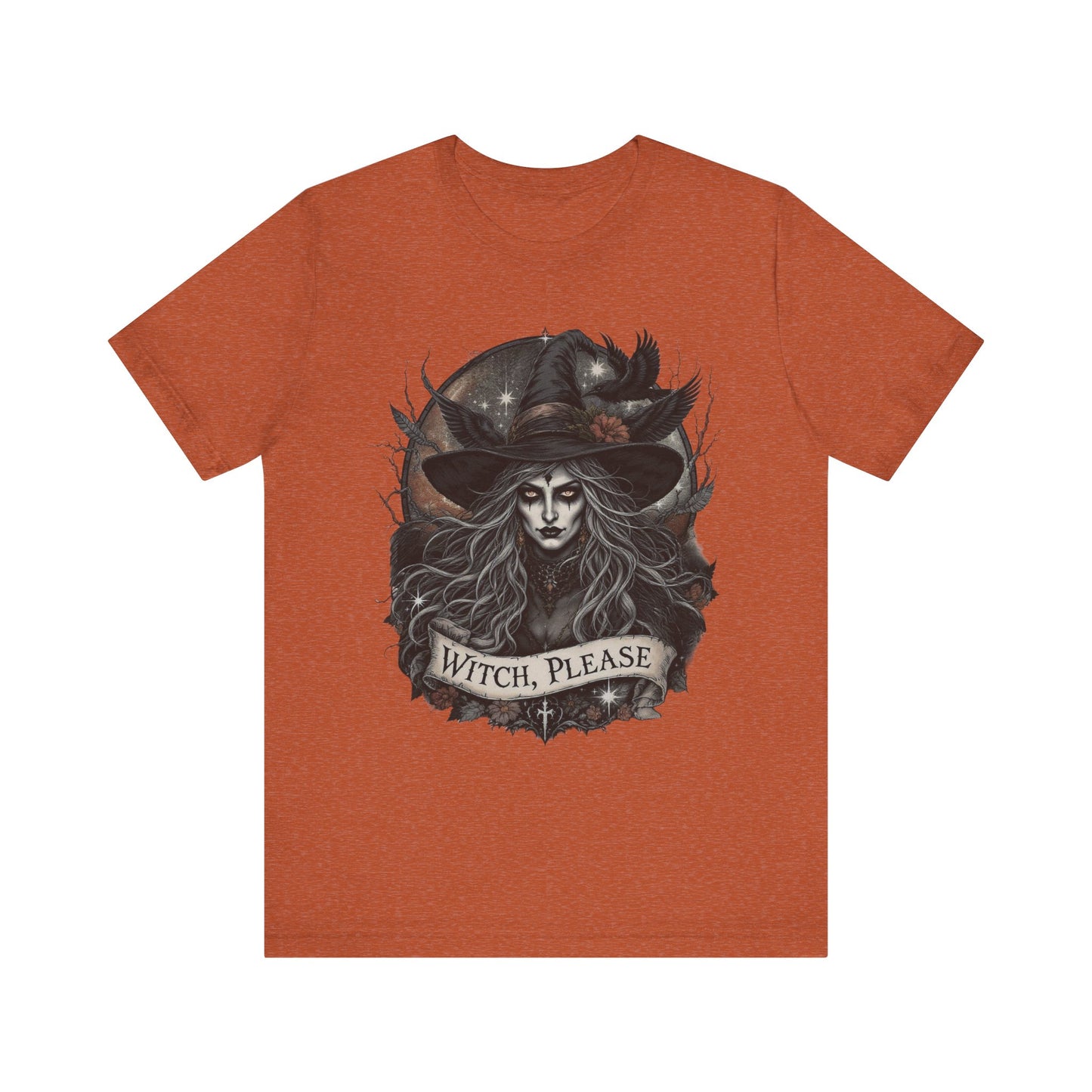 Witch Please Tee - Spooky Unisex Shirt for Halloween, Witchy Gift, Fall Style, Casual Outfit, Festival Wear