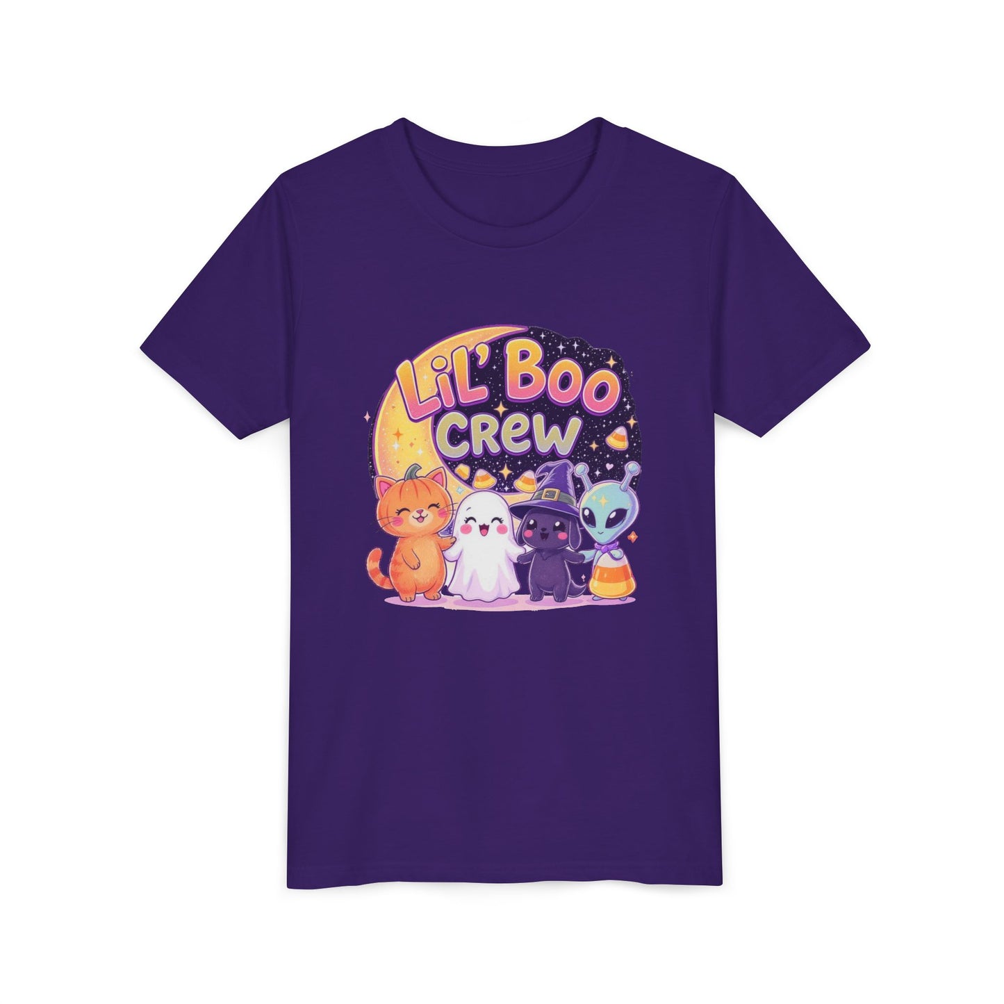 Lil Boo Crew Youth Tee - Fun Halloween Shirt for Kids, Cute Cat & Ghost Design, Perfect for Halloween Parties, Trick or Treat, Fall [...]