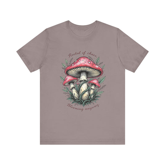 Whimsical Mushroom Tee - Plant Lover Gift, Nature Inspired Shirt, Eco-Friendly Apparel, Perfect for Festivals, Outdoor Adventures