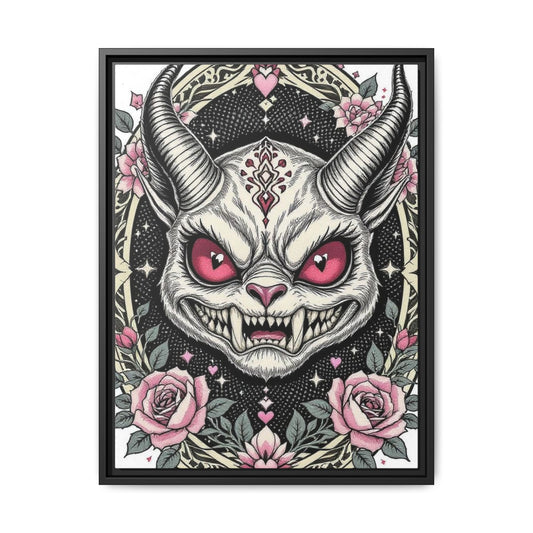 Artistic Wall Decor, Framed Matte Canvas with Colorful Demon Design, Gothic Home Decor, Unique Gift for Art Lovers, Halloween [...]
