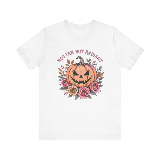 Halloween Pumpkin Tee, Unisex Jersey Short Sleeve Shirt, Autumn Fashion, Spooky Season Style, Fall Festival, Gift for Her