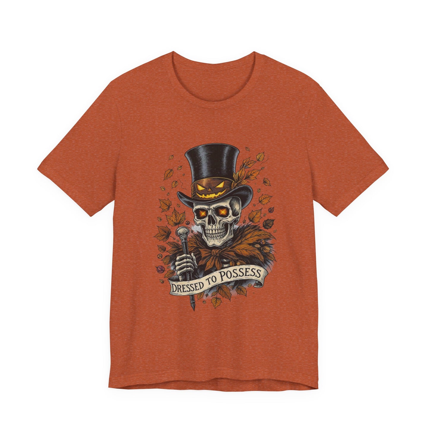 Dressed To Possess Halloween Tee, Unisex T-shirt, Spooky Shirt, Scary Costume Top, Creepy Graphic Tee