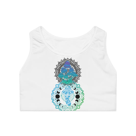 Mushroom Seamless Sports Bra (AOP)