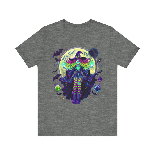 Witchy Vibes Unisex Tee, Halloween Shirt, Spooky Fashion, Gift for Witches, Mysterious Graphic Tee