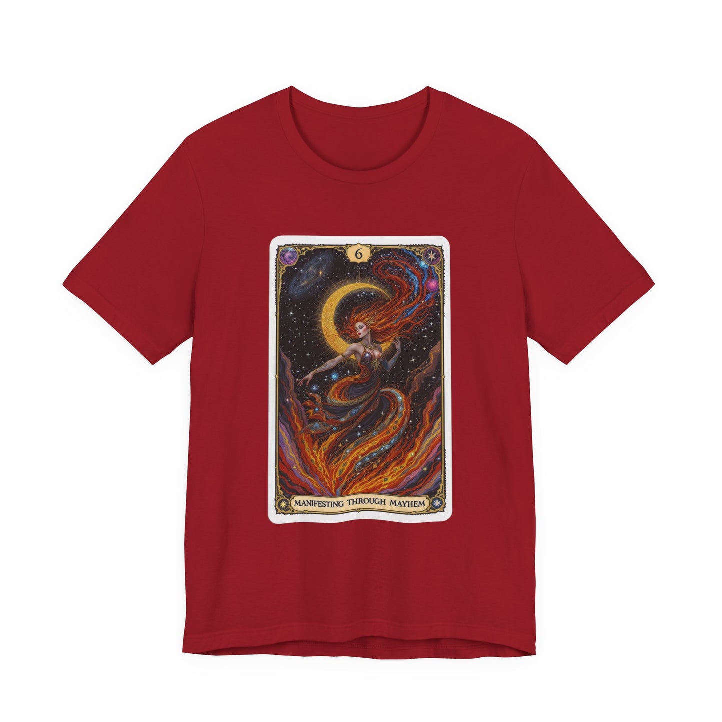 Mystical Tarot Graphic Tee, Unisex T-Shirt, Astrology Apparel, Spiritual Gift, Boho Style Shirt, Celestial Clothing