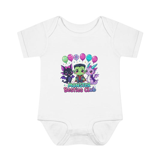 Adorable Monster Themed Baby Bodysuit