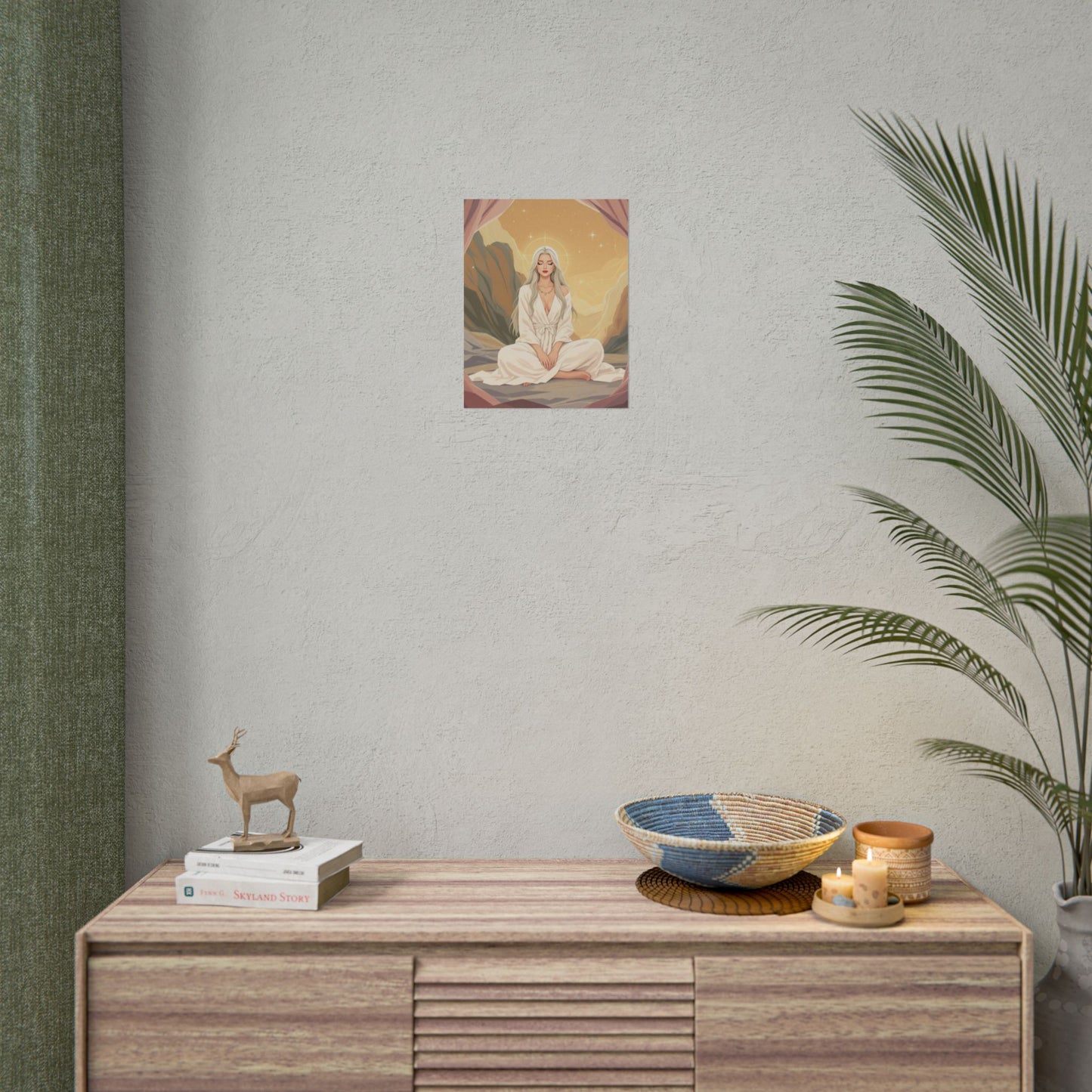 Spiritual Art Print, Meditation Poster, Wall Decor, Boho Home Decor, Zen Art, Gift for Her
