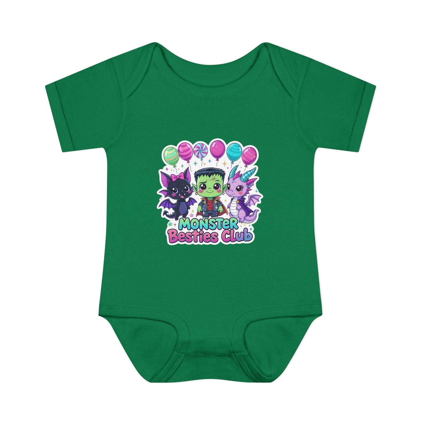Adorable Monster Themed Baby Bodysuit